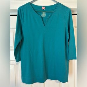 LLBean three quartered sleeve shirt